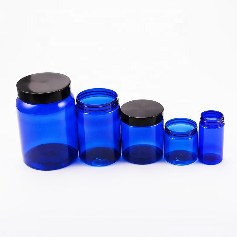 Wholesale Gensyu Empty 500ml 700ml PET Clear Candy Jar Food Gift Bottle With Lid Pill Capsule Container 