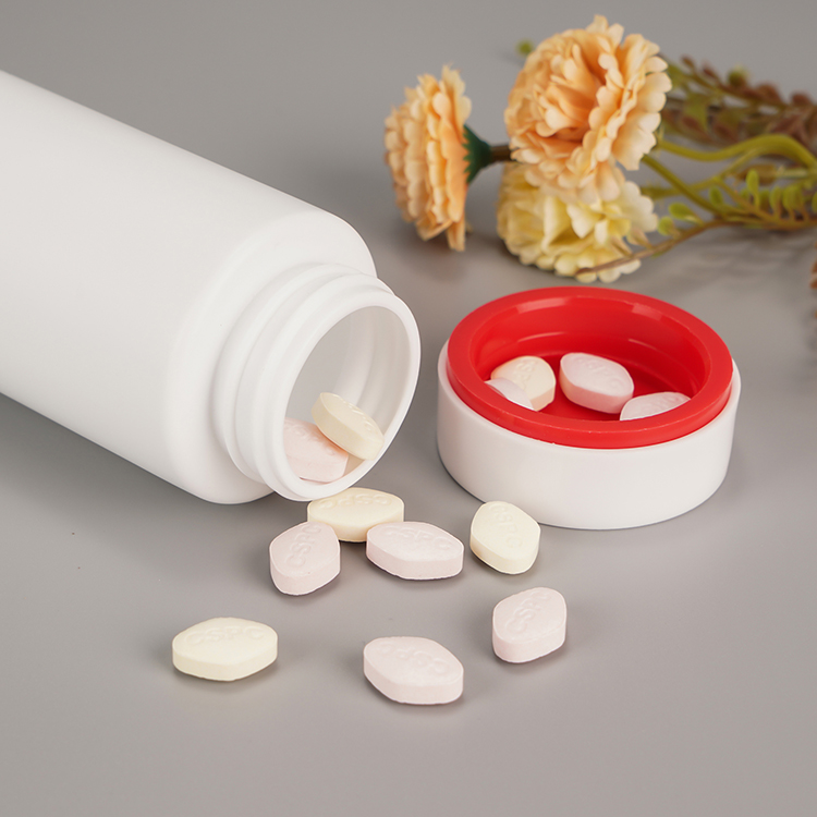 Wholesale White Plastic Pill Bottles Vitamins Container