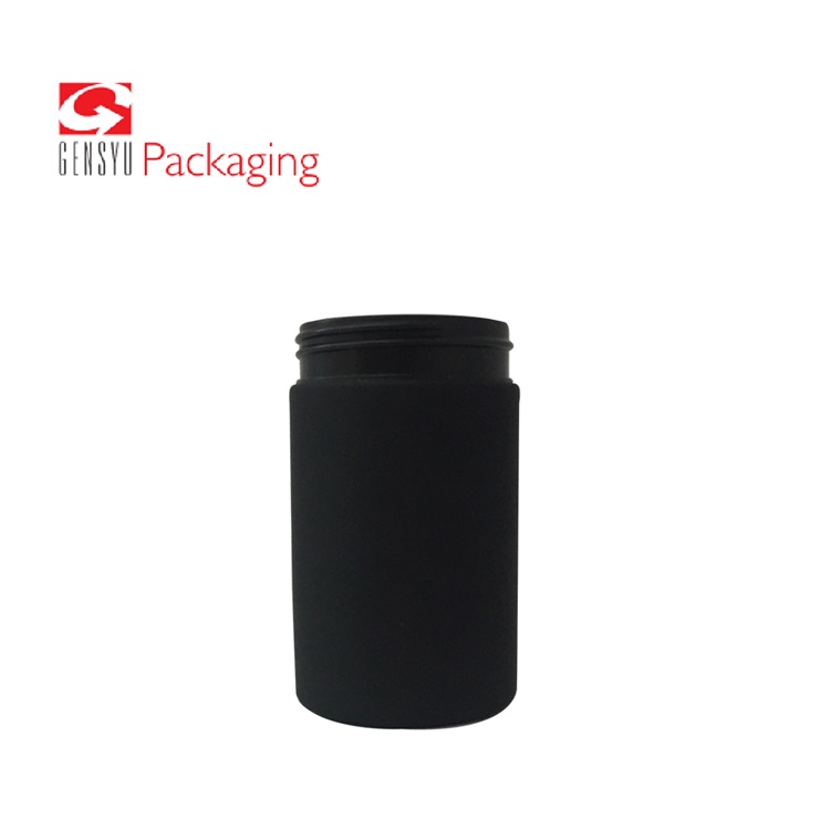 Black Food Grade Pill Bottle With Lid For Health