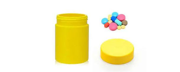 plastic canisters with different surface treatments