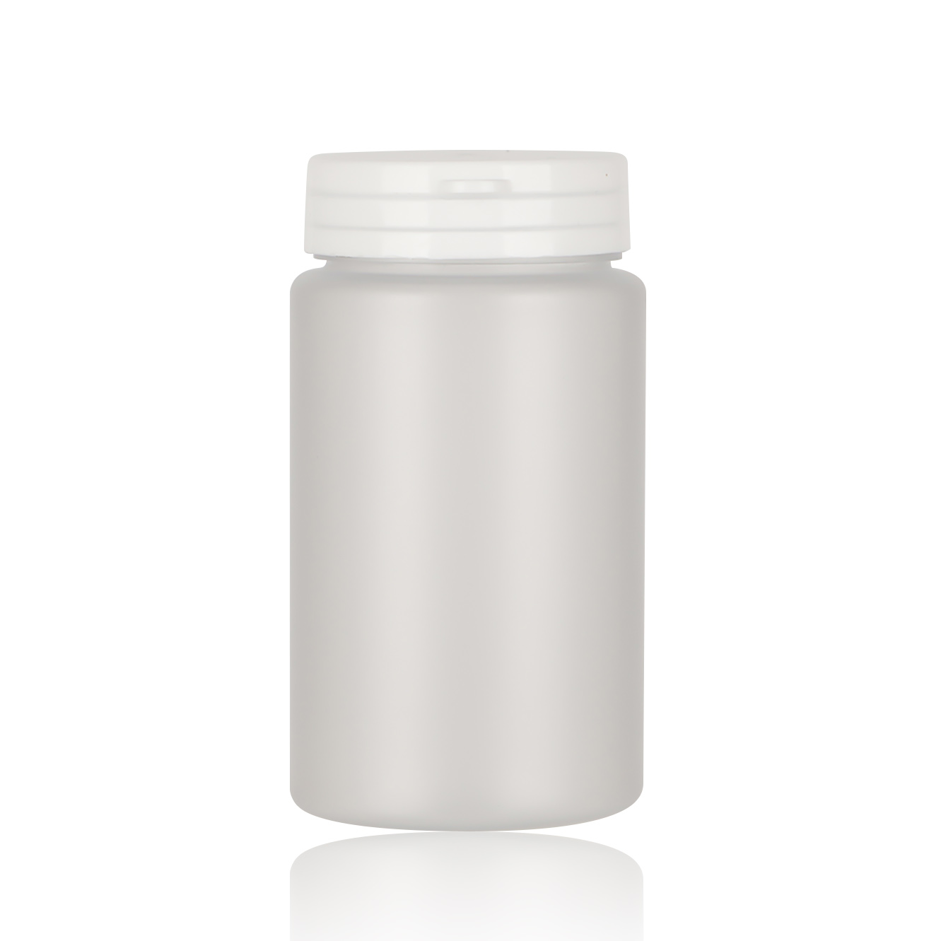 White Frosted Transparent Capsule Bottles Pill Plastic Containers Empty Vitamin Bottle