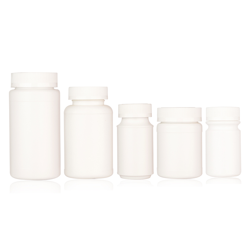 White Plastic PET Canister for Chemical Powder