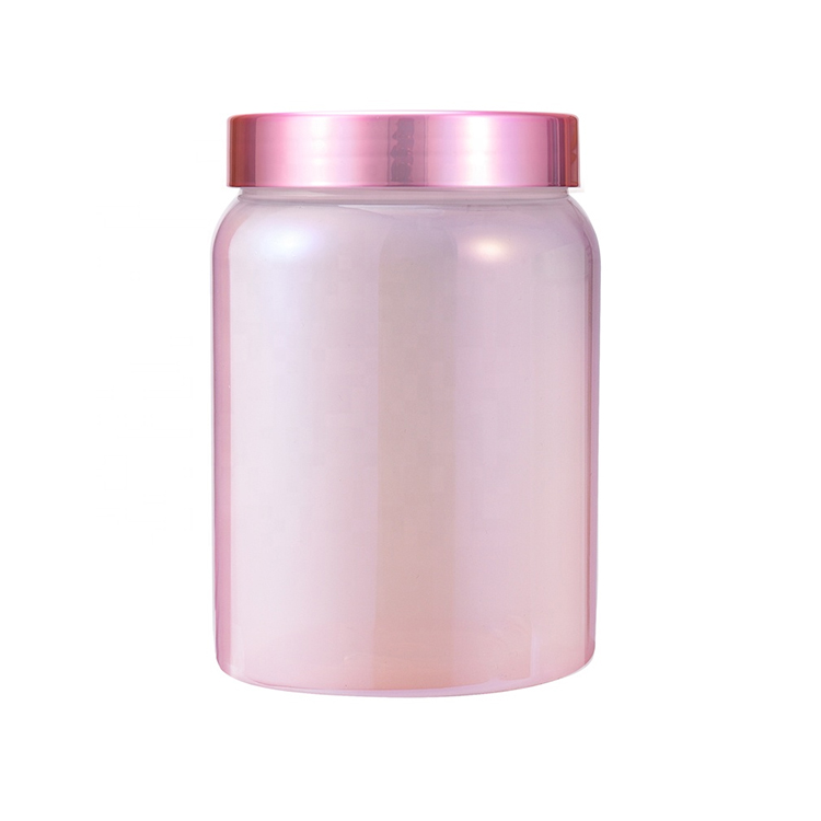 High Quality Chrome Treatment 200ML Capsule Pink Plastic Pet Bottle 