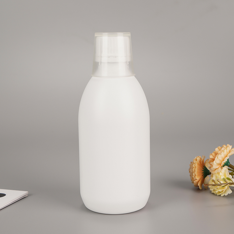 Wholesale White Liquid Medicine Bottles with Measuring Cup from China